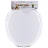 Image de Abattant WC 17 pouces - Attaches plastiques - Tendance - Blanc