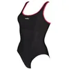 Image de Maillot de bain 1 pièce aquagym femme Sporti - noir/rose - 44/46 - 80% polyamide 20% élasthanne