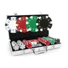 Image de Malette Poker Dice 300 jetons - Aluminium - 2 jeux de cartes - Règles du jeu Pokeo