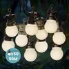 Image de Kit Guirlande Guinguette IP44 Guirlande Lumineuse Blanc 50M