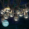 Image de Kit Guirlande Guinguette IP65 Guirlande Lumineuse Transparent 50M