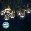 Image de Kit Guirlande Guinguette IP65 Guirlande Lumineuse 20M Bulbes Transparents