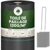 Image de Lot toile de paillage 130g/m² avec sardines de fixation