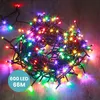 Image de Guirlande Lumineuse 66m Câble Noir 600 Leds Multicolore
