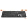 Image de Clavier Sans Fil - Touches Plates - Kp450w - Azerty - Fr - Multi-connexions - Noir