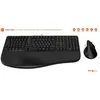Image de Ensemble clavier + souris - MOBILITY LAB - ERGO C30W - Full size - USB 24 GHz + Bluetooth x2 - AZERTY Ergonomique