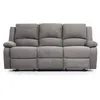 Image de Canapé Relaxation 3 places Microfibre LEO - Gris - L193 x 93 x 96cm - LOUNGITUDE