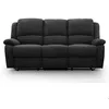 Image de Canapé Relaxation 3 places Microfibre LEO - Noir - L193 x 93 x 96cm - LOUNGITUDE