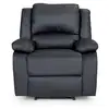 Image de Relaxxo - fauteuil relaxation 1 place simili cuir leo - noir