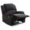 Image de Relax fauteuil relaxation - tissu noir - style contemporain - l 86 x p 90 cm