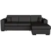 Image de Canapé dangle droit 4 places FUJI XL convertible avec coffre en simili - Gris foncé - L262 x 157 x 83cm - LOUNGITUDE