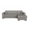 Image de Canapé d'angle fuji xl convertible avec coffre en tissu - angle droit, gris clair