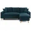 Image de Canapé d'angle maria scandinave réversible et convertible - bleu