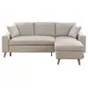 Image de Canapé d'angle maria scandinave réversible et convertible - beige