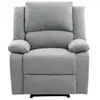 Image de Relaxxo - fauteuil relaxation 1 place leo en tissu - gris clair