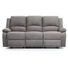 Image de Canapé de Relaxation électrique 3 places Microfibre LEO - L193 x 93 x 96cm - LOUNGITUDE