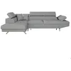 Image de Canapé dangle gauche 5 places RIO convertible avec coffre en tissu - Gris clair - L271 x P192 x H70cm - LOUNGITUDE