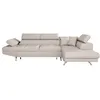 Image de Canapé dangle droit 5 places RIO convertible avec coffre en tissu - Beige - L271 x P192 x H70cm - LOUNGITUDE