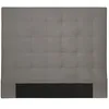 Image de Tête de lit capitonnée en tissu MEGAN - Gris Largeur - 140 cm