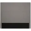 Image de Tête de lit lisse en tissu NUMA - Gris Largeur - 140 cm