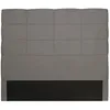 Image de Tête de lit en tissu WILLY - Gris Largeur - 140 cm