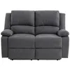 Image de Canapé de Relaxation électrique 2 places en Tissu LEO - L143 x 93 x 96cm - LOUNGITUDE