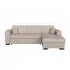 Image de Canapé d'angle fuji xl convertible avec coffre en tissu - angle droit, beige