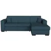 Image de Canapé dangle droit 4 places FUJI XL convertible avec coffre en tissu - Bleu pétrole - L262 x 157 x 83cm - LOUNGITUDE