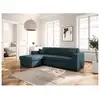 Image de Canapé d'angle fuji xl convertible avec coffre en tissu - angle gauche, bleu pétrole