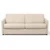 Image de Canapé convertible express 3 places AGATHE Couchage Quotidienen Tissu - Beige - Matelas 13cm - Couchage 160x190cm - LOUNGITUDE