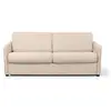 Image de Canapé convertible express 3 places agathe en tissu - matelas 13cm - beige, couchage 160x190cm