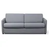 Image de Canapé convertible express 3 places AGATHE Couchage Quotidienen Tissu - Gris clair - Matelas 13cm - Couchage 140x190cm - LOUNGITUDE