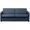 Image de Canapé convertible express 3 places AGATHE Couchage Quotidienen Tissu - Bleu foncé - Matelas 13cm - Couchage 140x190cm - LOUNGITUDE