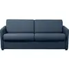 Image de Canapé convertible express 3 places agathe en tissu - matelas 13cm - bleu foncé, couchage 140x190cm
