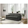 Image de Canapé convertible express 3 places AGATHE Couchage Quotidienen Tissu - Gris foncé - Matelas 13cm - Couchage 140x190cm - LOUNGITUDE