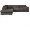 Image de Canapé dangle gauche XXL 6 places BELAMI en tissu - Gris foncé - L303 x 228 x 86cm - LOUNGITUDE
