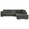 Image de Canapé d'angle xxl belami en tissu - gris foncé, angle droit
