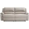 Image de Relaxxo - canapé relax manuel 3 places avec 2 assises xxl leo en tissu - beige