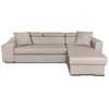 Image de Canapé dangle Droit ELONA convertible en Tissu - Beige - L264 x P162 x H75cm - LOUNGITUDE