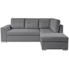 Image de Canapé dangle droit 3 places convertible ADEN avec coffre en tissu - Gris - L246 x P174 x H96cm - LOUNGITUDE