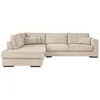 Image de Canapé dangle gauche BELAMI XXL 6 places en velours côtelé - Beige - L303 x P228 x H86cm - LOUNGITUDE