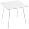 Image de Table à manger carrée SQUARE en métal blanc - 80x80 cm