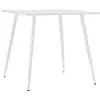 Image de Table à manger carrée square en métal blanc - 80x80 cm SQUARE