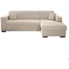 Image de Canapé dangle droit 4 places FUJI XL convertible avec coffre en velours côtelé - Beige - L262 x P157 x H83cm - LOUNGITUDE