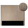 Image de Tête de lit numa en velours côtelé - taupe - largeur 140 cm NUMA