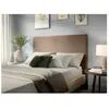 Image de Tête de lit NUMA en velours côtelé - Taupe - Largeur 160 cm