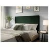 Image de Tête de lit NUMA en velours côtelé - Vert foncé - Largeur 160 cm