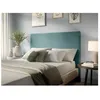 Image de Tête de lit NUMA en velours côtelé - Bleu clair - Largeur 160 cm