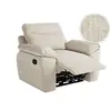 Image de Fauteuil de relaxation manuel ross en tissu texturé 3d - beige ROSS
