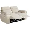 Image de Canapé de relaxation électrique ross 2 places en tissu texturé 3d - beige ROSS